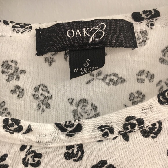 White and black Oak 73 t shirt - Picture 3 of 4